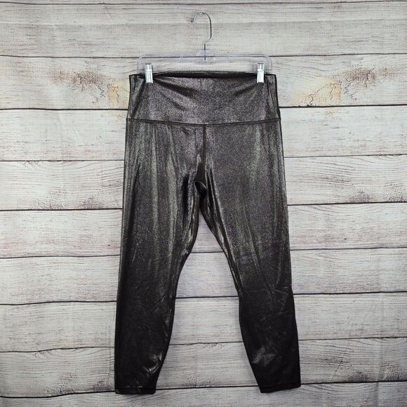 Lululemon Radiant Foil Print French Press Align Legging Women's Size 12 28" - Picture 1 of 13